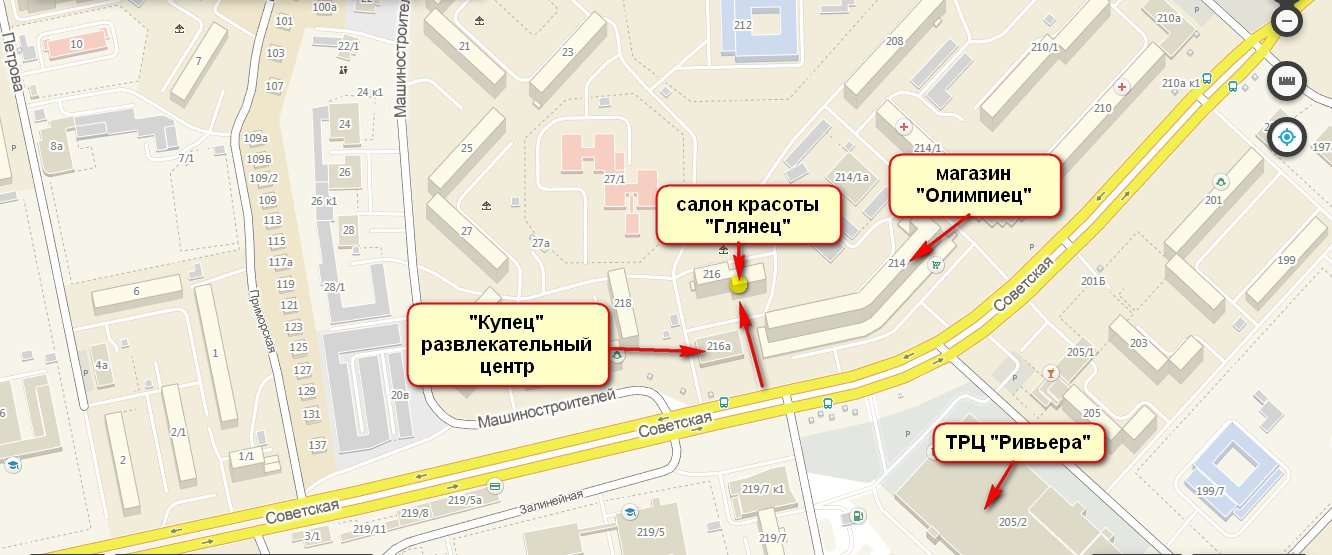 Ривьера москва карта